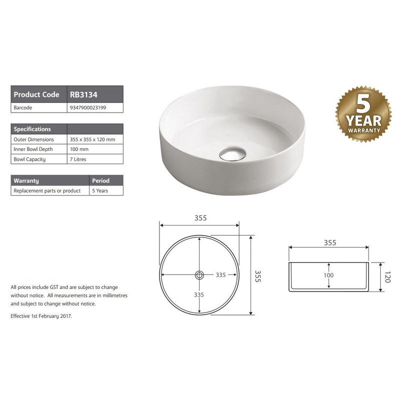 2021 Matte Pink outside Round 360 mm Dia top counter basin porcelain sink V549-360WHITEPINK