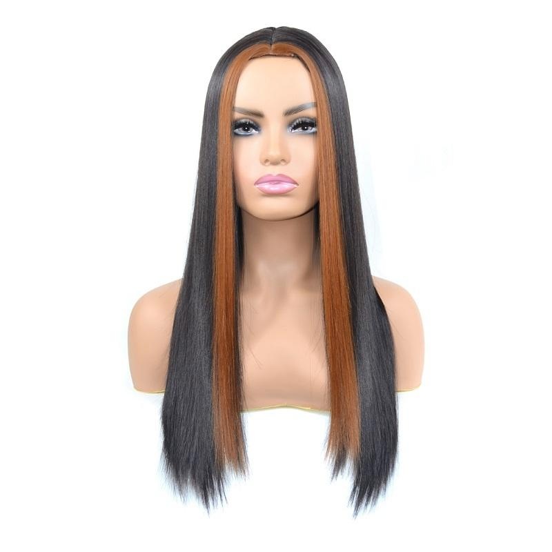 Women Medium Straight Haircut Wig – Bleached & Dyed PRL-A1006144750DBT