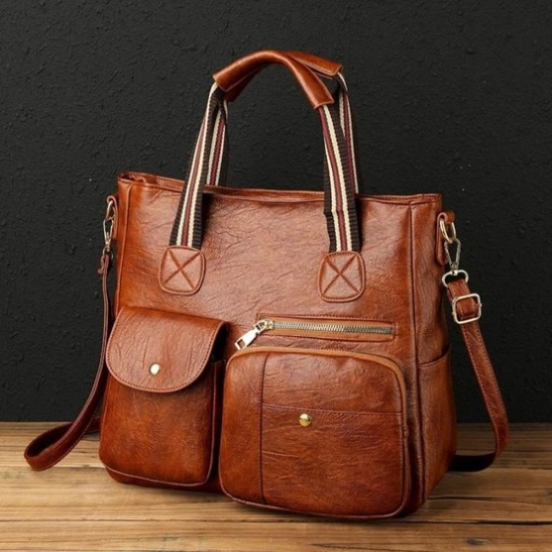 Yellow Middle-Aged Mother Bag With Multi-Pocket Capacity PRL-A1006732060DBT