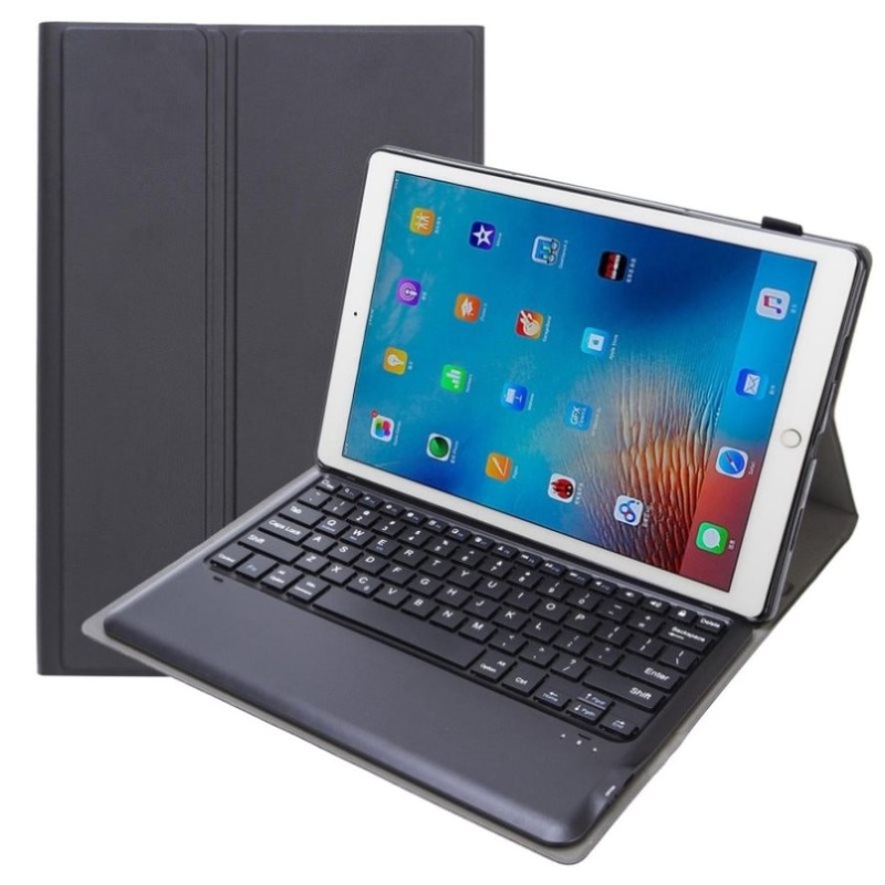 Detachable Bluetooth Keyboard Leather Case For Ipad Pro 12.9 With Tpu Bracket – Black PRL-A101206200ADE