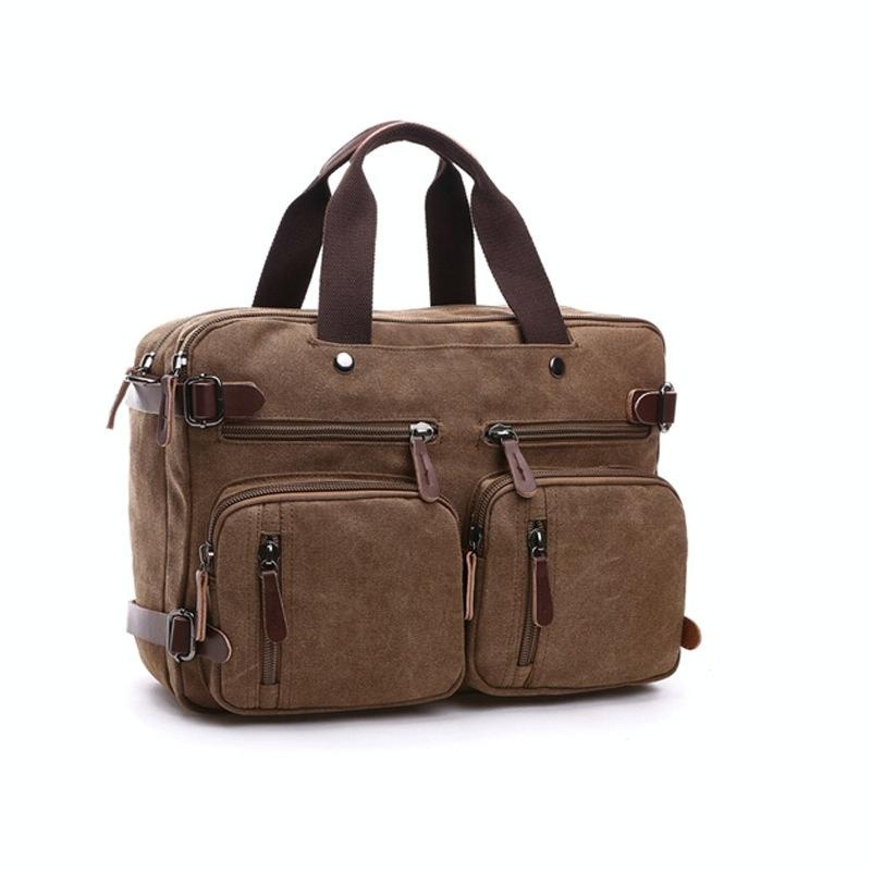 Versatile Canvas Business Briefcase For Laptops PRL-7025023060DBT