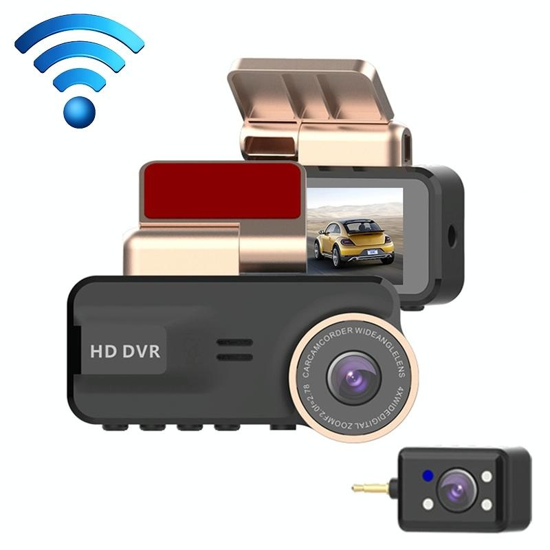1080P Hd Night Vision Wifi Driving Recorder With In-Car Camera – 3.16 Inch PRL-7974PRC