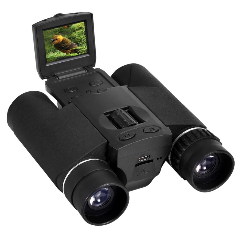 10X25 Zoom Binocular Telescope With Hd Digital Camera And 1.5 Lcd Screen – Black PRL-7601-CD-S
