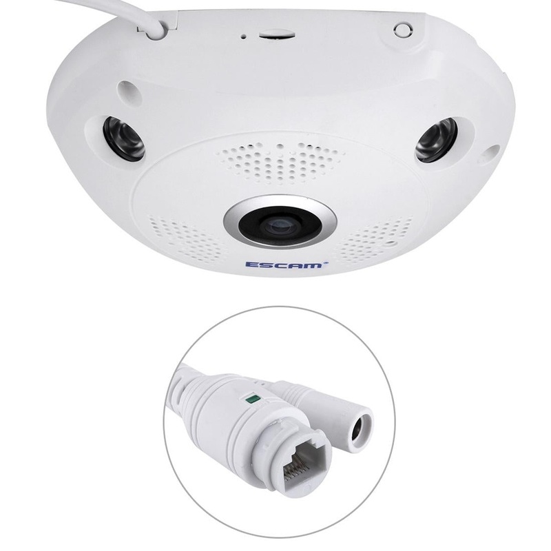360 Degree Fisheye Lens Wifi Ip Camera With Motion Detection & Night Vision – Shark 960P PRL-7230CN