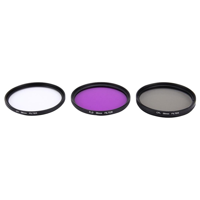 58Mm Professional Lens Filter For Gopro And Xiaomi Yi Sport Camera – Cpl Uv Fld PRL-7660ACD