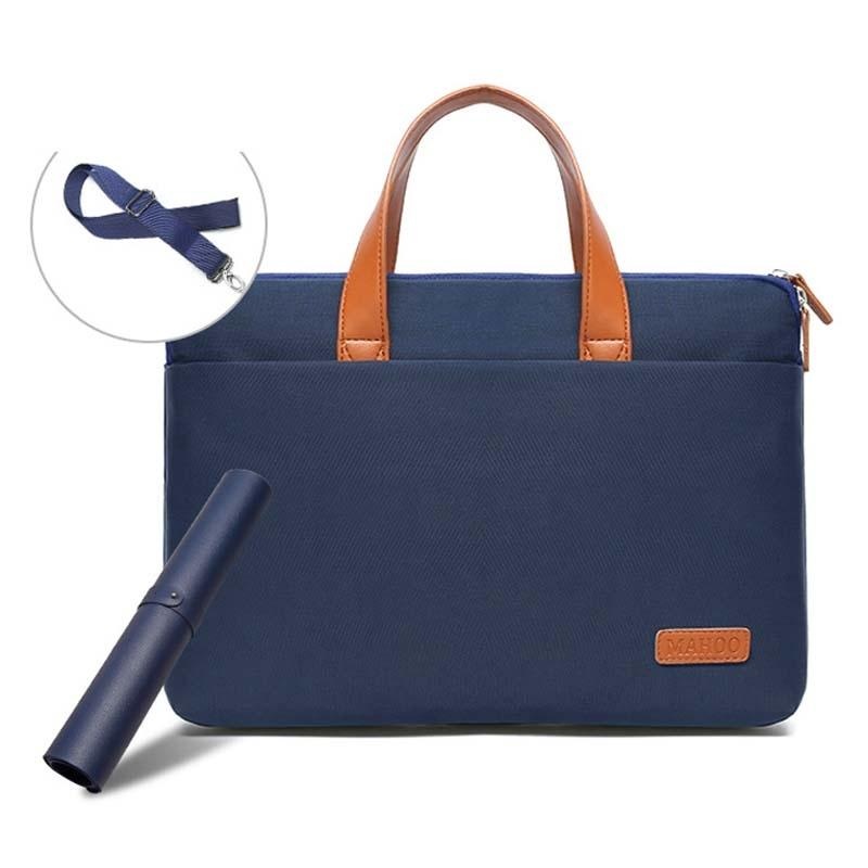 Ultra-Thin Macbook Laptop Bag With Mouse Pad – Dark Blue & Black 13.3-14 Inches PRL-8034943060DBT