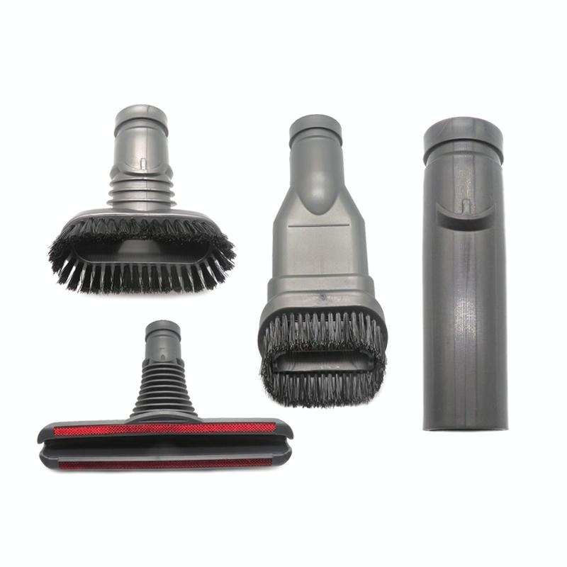4-In-1 Round Stiff Bed & Connector Brush Kit For Dyson Vacuum PRL-5887CH
