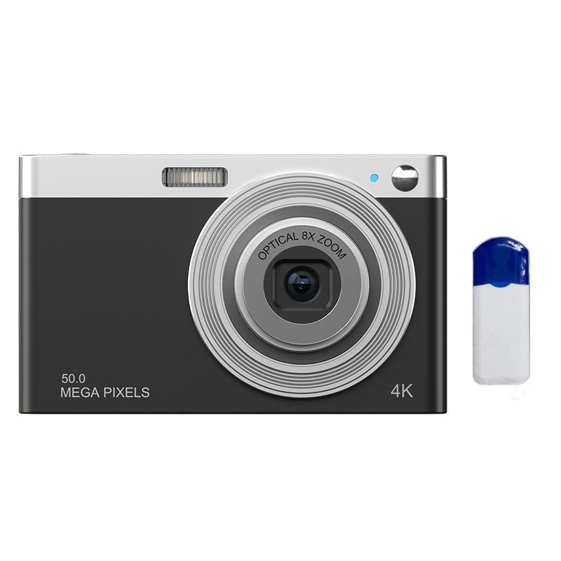 4K 8X Optical Zoom Telescopic Lens Digital Camera With Card Reader & Wiper – Black PRL-6020023060DBT