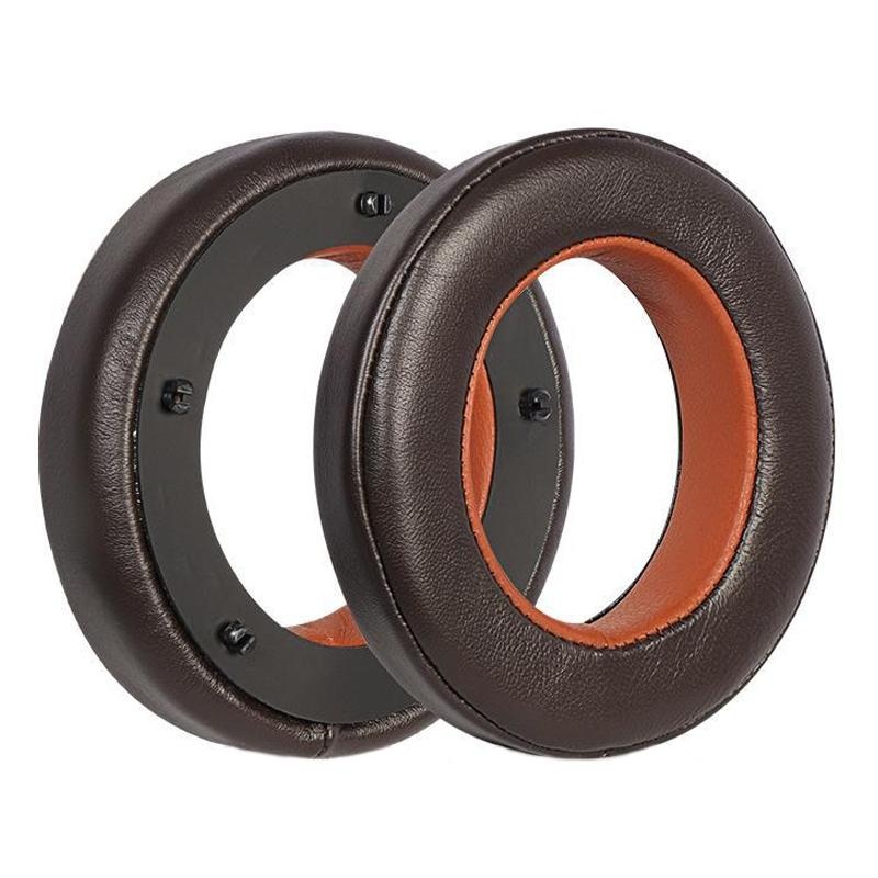Breathable Leather Headset Cover For Focal Clear Mg Pro – Brown 2 Pack PRL-6017323060DBT