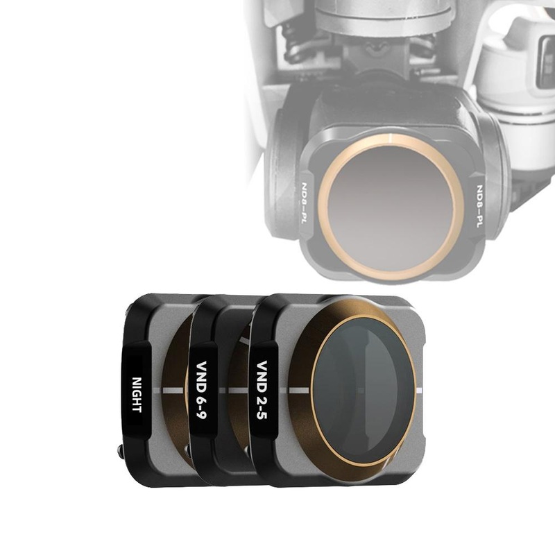 Variable Vnd Lens Filter For Dji Mavic Air 2 – 3-In-1 2.5-6.9 Stop – Reducing Light Pollution PRL-5791POD