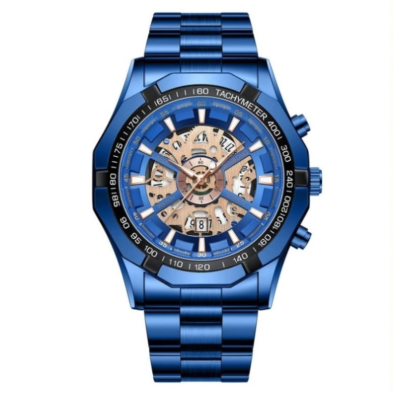 Waterproof Luminous Quartz Watch – Blue Steel-Blue 30M PRL-6009043060DBT