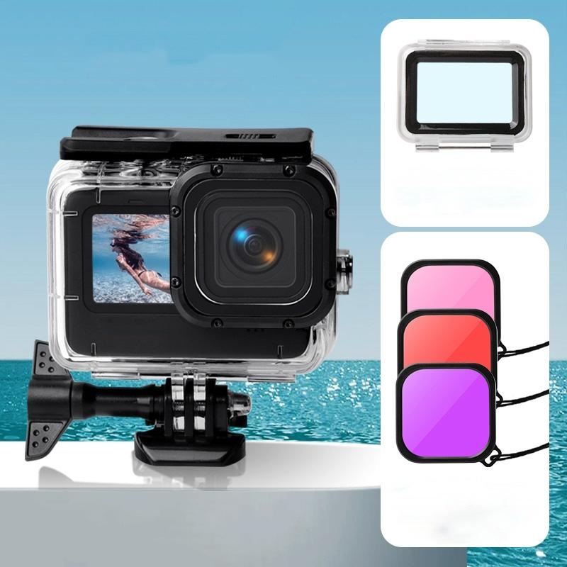 Waterproof Touch Case With Lens Filter For Gopro Hero10 / 9 PRL-5840ACD