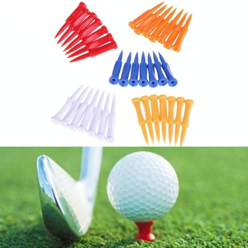 60-Piece Golf Plastic Ball Tee Set With Ribbon Needle – 68Mm Size PRL-6046961060DBT