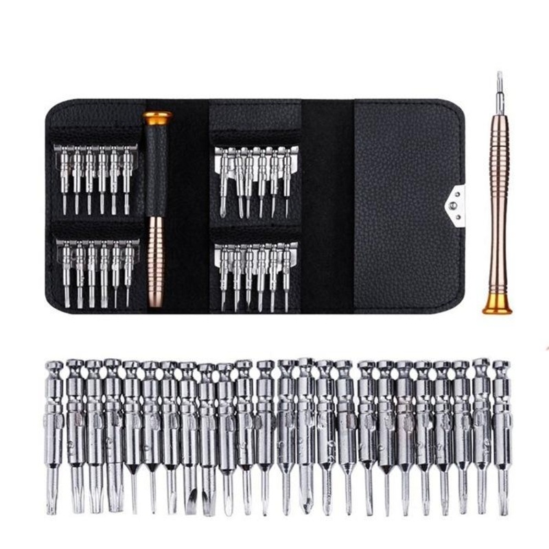 25-Piece Precision Screwdriver Set For Electronics With Shek Packaging PRL-6427-G5PI-S