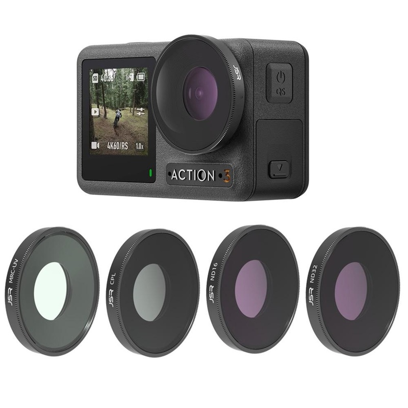 3-Piece Lens Filter Set For Dji Action Camera PRL-4150POD