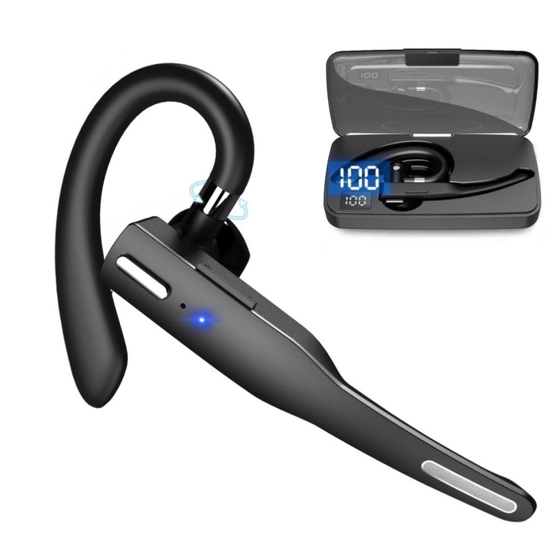 Wireless Bluetooth Earphone With Noise Cancelling & Rotatable Earhook – Charging Box & Digital PRL-6290D6PI