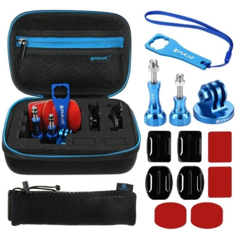 13-In-1 Cnc Metal Accessories Kit For Action Cameras With Eva Case PRL-41TKP