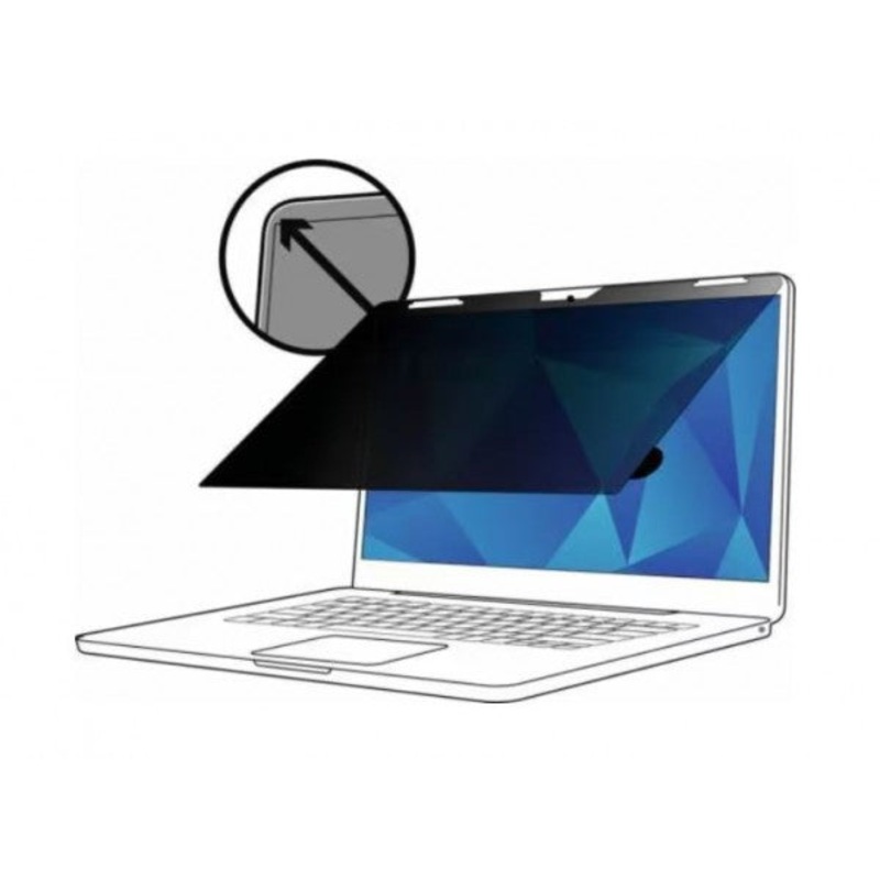 3M 13.3 16:9 touchscreen PF, Secure privacy from side views for touch device, Maintains full touch 13TF133W9B