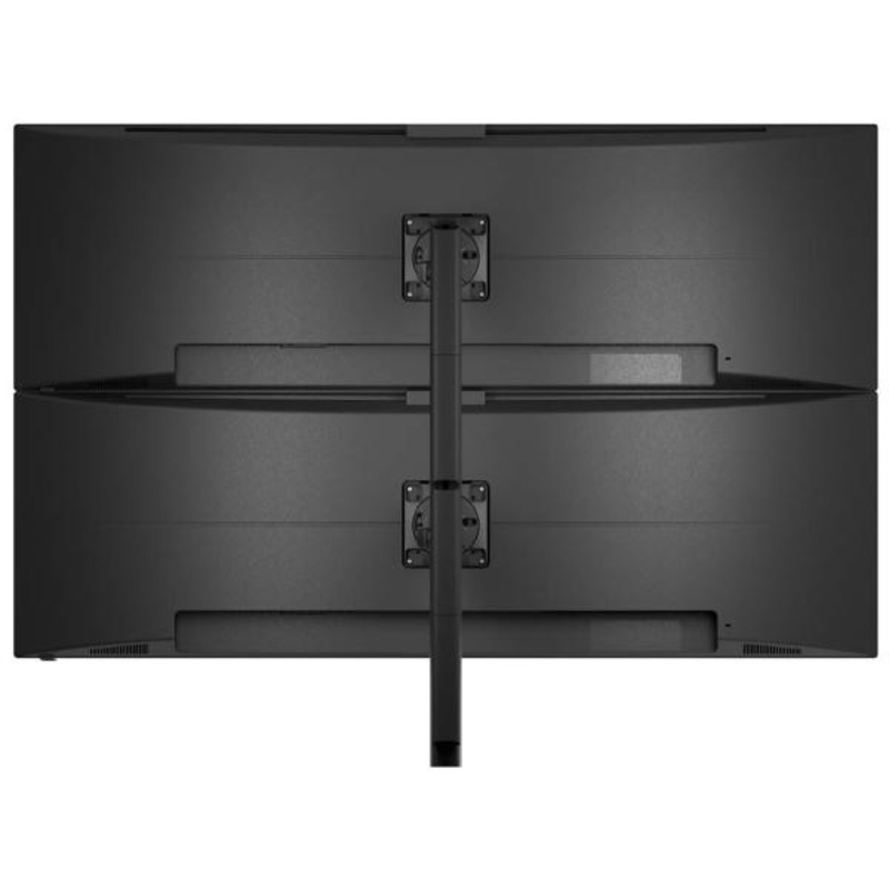 Atdec AWMS-2-LTHT75 Heavy Duty Dual Mount with 750mm Post. 18kg Flat Screens, 12kg Curved Screens, 13AWMS-2-LTHT75-G-B