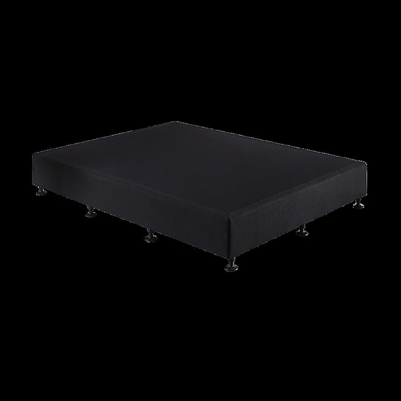 Palermo King Single Ensemble Bed Base Midnight Black Linen Fabric V63-823201