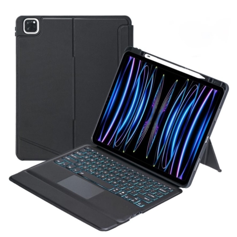 12.9 Ipad Pro Touch Backlight Bluetooth Keyboard Leather Case – Split Type 2022 / 2021 / 2020 / 2018 PRL-4500IIXPI