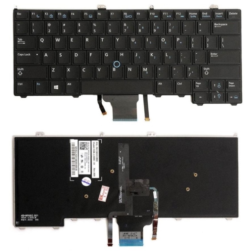 Backlit Keyboard For Dell Latitude 12 7000 Series PRL-4545PS