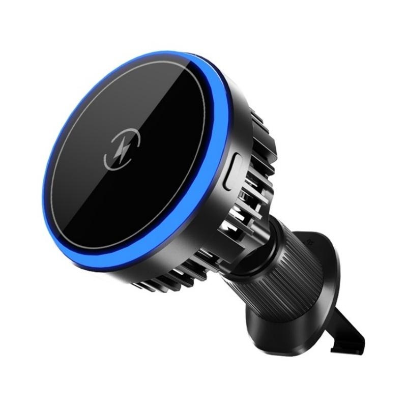 Wireless Magnetic Car Vent Charger With Colourful Light – Phone Charging Stand PRL-4855200AYS