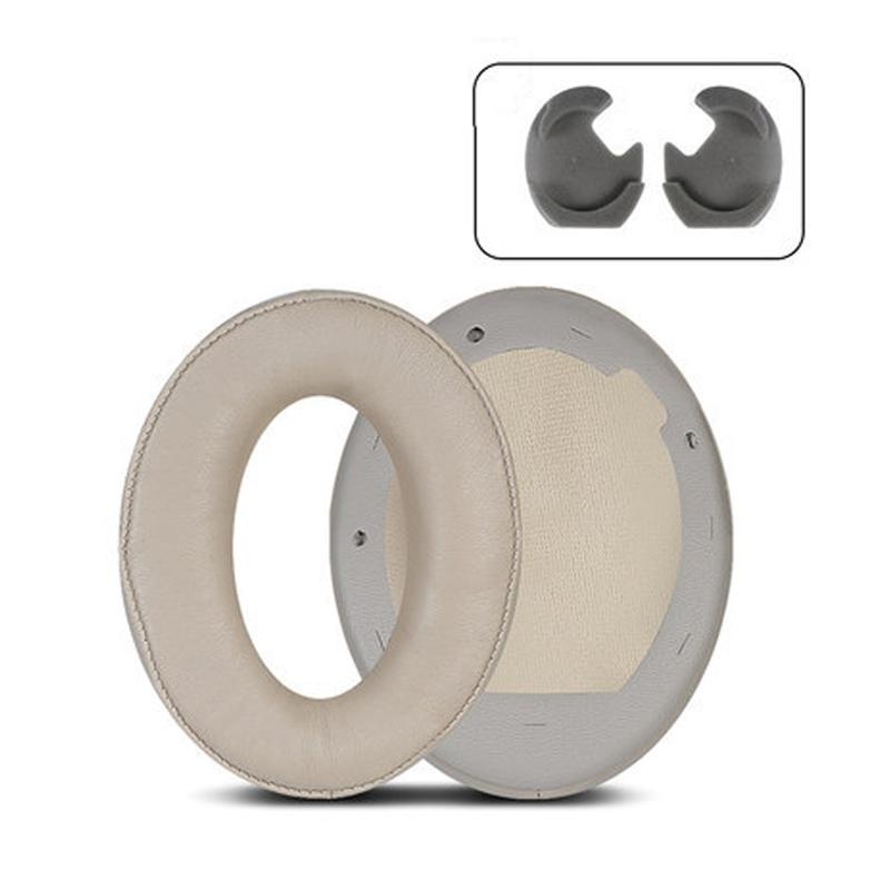 2 Leather Headset Earmuffs For Sony 1000Xm4 – Champagne Lambskin No Snap PRL-5076281060DBT