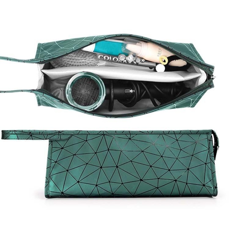Emerald Green Hair Dryer Storage Package With Protective Cover And Hair Roll PRL-5051943060DBT