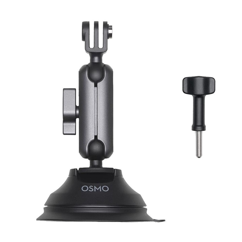 360 Degree Rotating Car Suction Cup Holder For Dji Action 3 – Double Ball Design PRL-53960060DBT