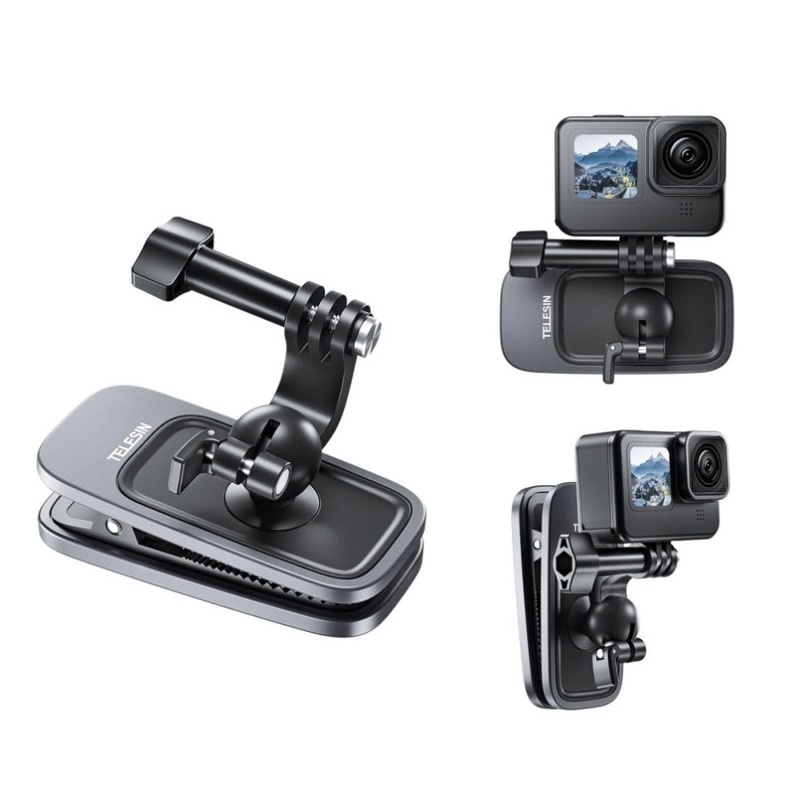 360 Degree Magnetic Backpack Clip Mount For Action Camera PRL-35263060DBT