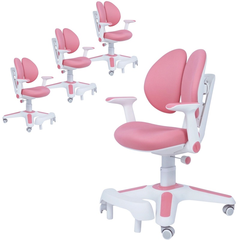 4x Ergonomic Children Kids Study Chairs Height Adjustable – Pink V563-68304_4X