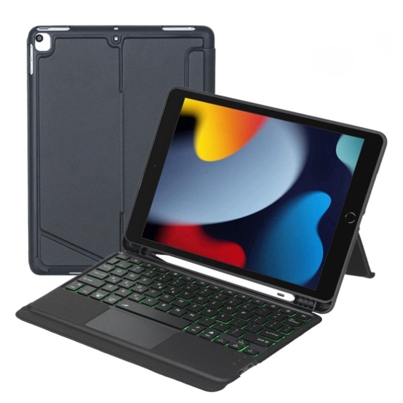 Bluetooth Keyboard Leather Case For Ipad 10.2 / 10.5 / Pro 10.5 – Touch Backlight Split Type PRL-3500IIXPI