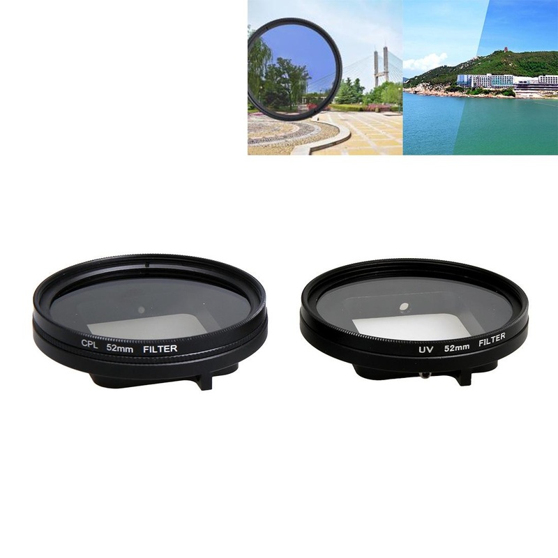 Professional 52Mm Lens Filter Set For Gopro Hero5 With Protective Caps And Hex Spanner PRL-3280ACD