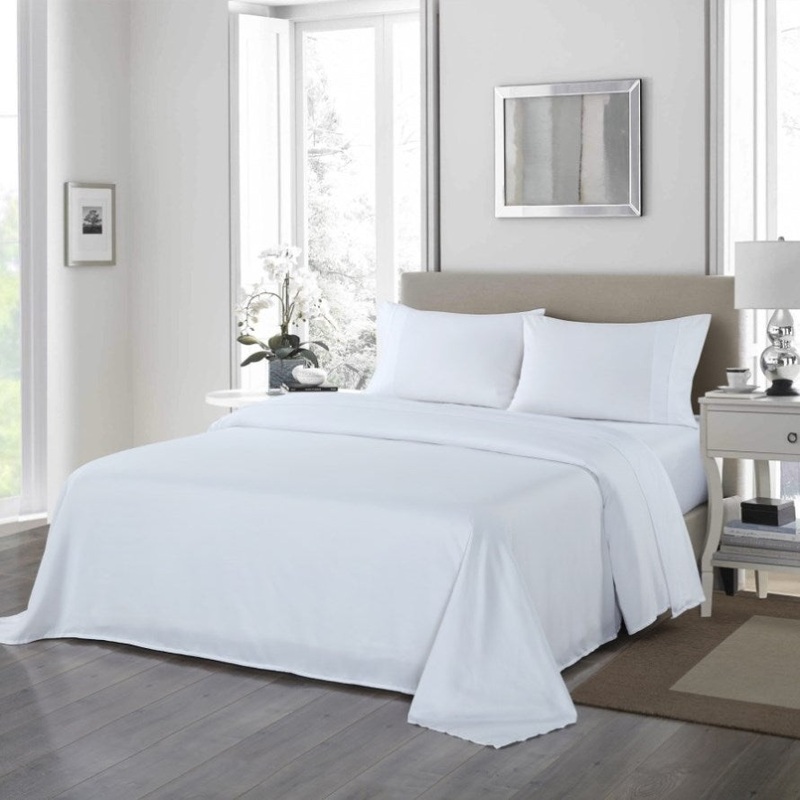 Royal Comfort 1200TC Ultrasoft 4 Piece Sheet Set – Double – White ABM-205601