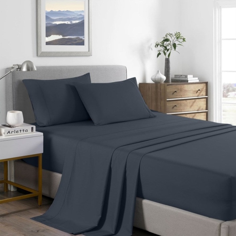 Royal Comfort Bamboo Cooling 2000TC Sheet Set Double – Charcoal ABM-10002302