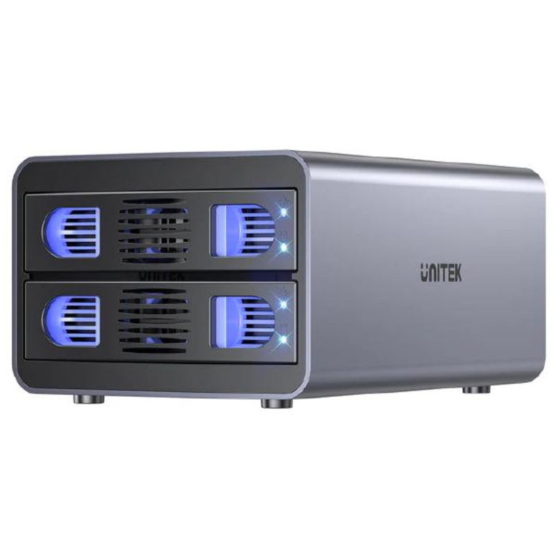 Unitek USB3.2 Type-C 10GB/SATA 2 BAY SATA HDD RAID ENCLOSURE 02P-S1308C01-AU