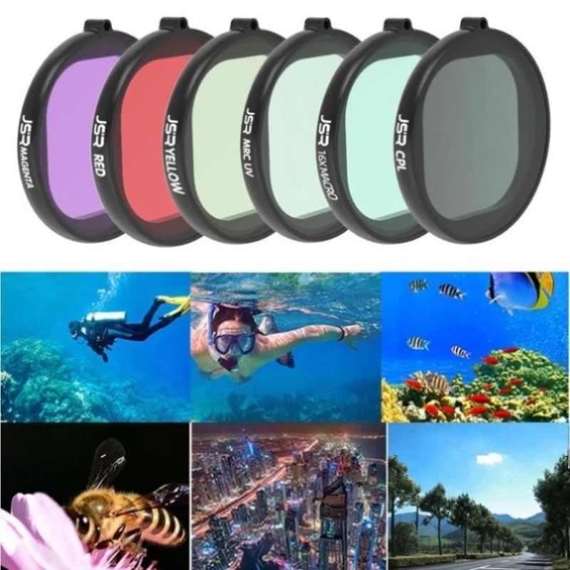 6-In-1 Round Diving Lens Filter For Gopro Hero8 PRL-3891ACD