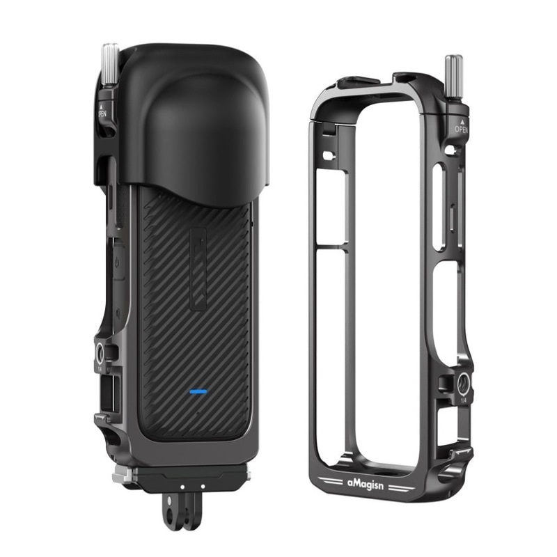 Amagisn Metal Protective Housing For Insta360 X4 – Quick Release PRL-39174060DBT