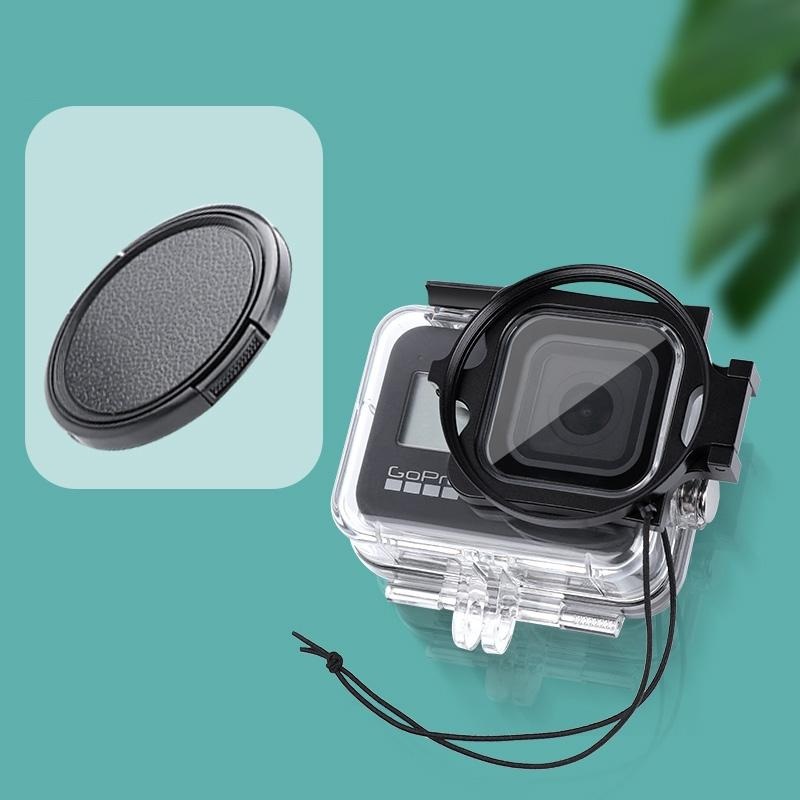 Waterproof Case With Lens Cap For Gopro Hero8 – 58Mm Filter Adapter PRL-3590ACD