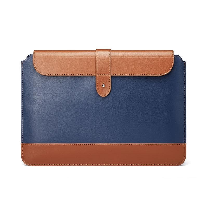 11-12 Inch Microfiber Notebook Liner Bag – Blue & Brown PRL-4058455750DBT