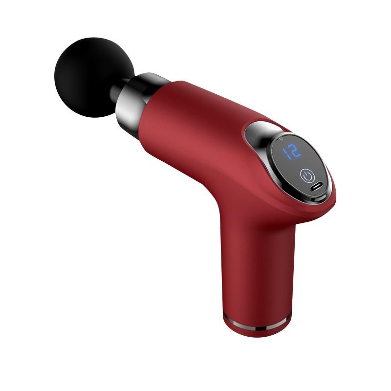 12-Speed Vibrating Mini Muscle Massager / Massage Gun – Red PRL-4068212060DBT