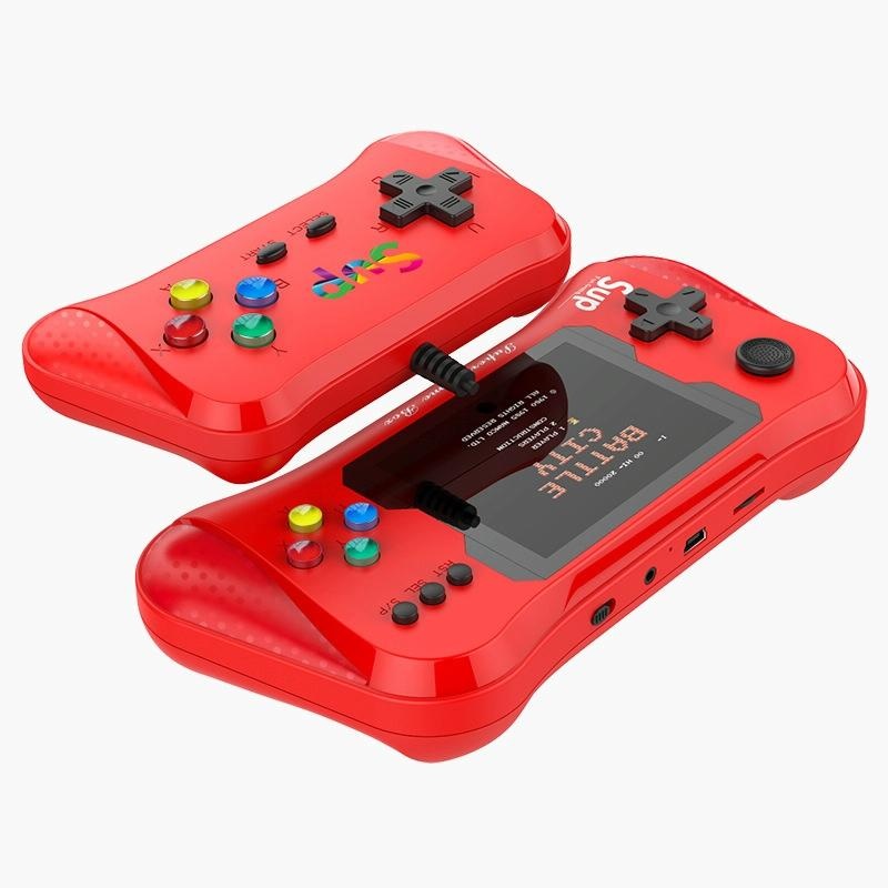 Double-Red Handheld Game Console With 3.5-Inch Screen PRL-4043981060DBT