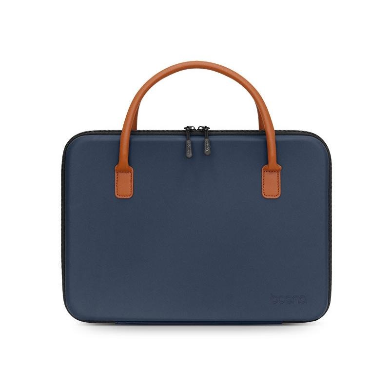 Waterproof Leather Computer Bag – Multifunctional Navy Blue PRL-2093922060DBT
