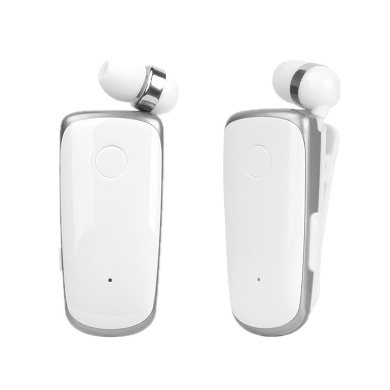 Wireless Bluetooth In-Ear Earphone With Vibrating Alert And Hands-Free Clip – White PRL-20878300AYS