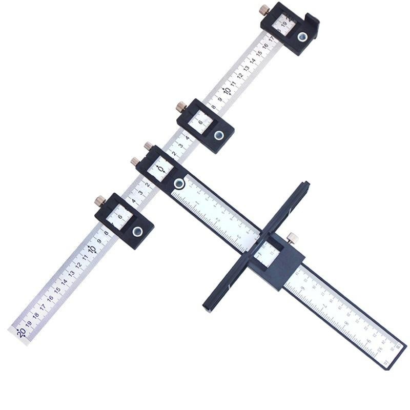 Woodworking Punch Locator For Cabinet Doors – Black Plastic Handle PRL-4051442060DBT