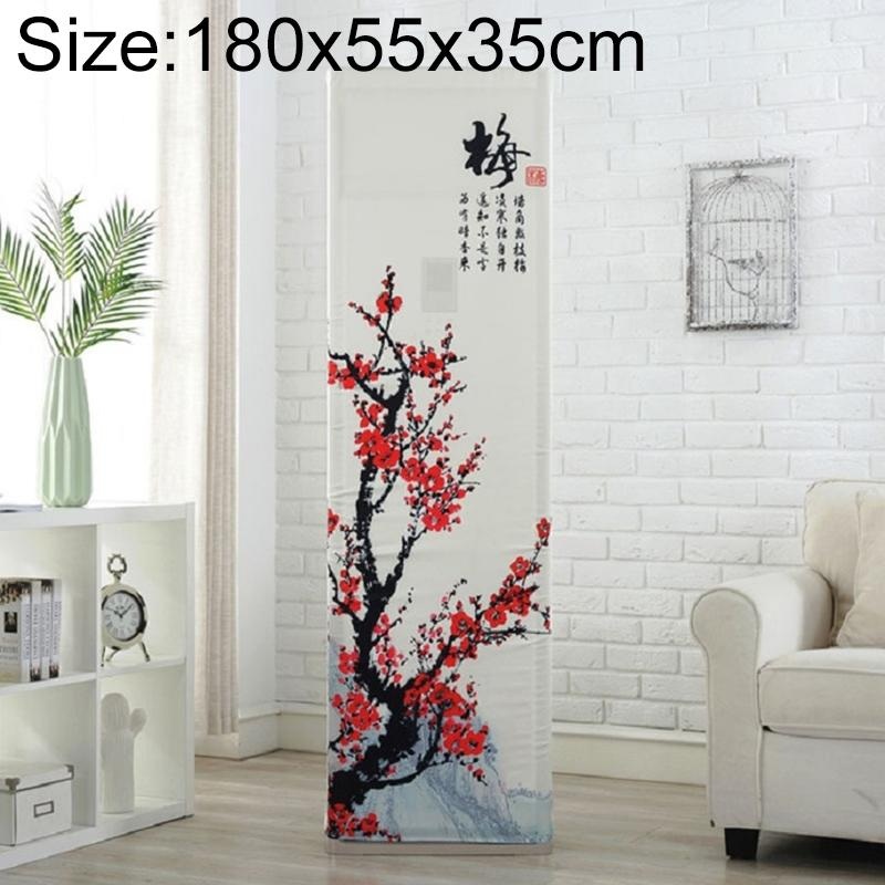 180X55X35Cm All-Inclusive Vertical Cabinet Air Conditioning Dust Cover – Red Plum Fabric PRL-2129377230DBT