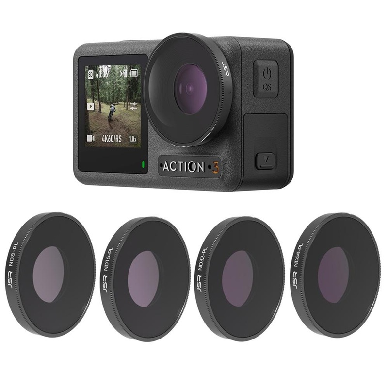 4-In-1 Lens Filter Set For Dji Action 3 – Nd8Pl Nd16Pl Nd32Pl Nd64Pl PRL-2150POD