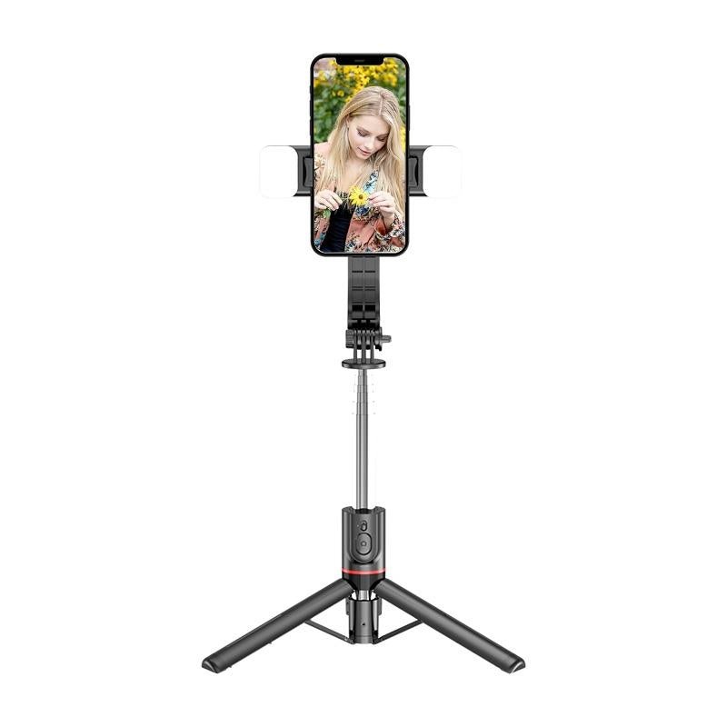 Bluetooth Remote Selfie Stick With Detachable Fill Light And Tripod PRL-2262300ADE