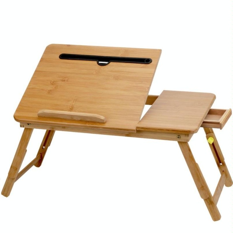 Adjustable Folding Laptop Desk For Bed With Card Slot And Lazy Computer Design PRL-3013769350DBT